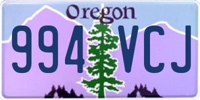 OR license plate 994VCJ