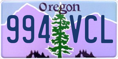 OR license plate 994VCL