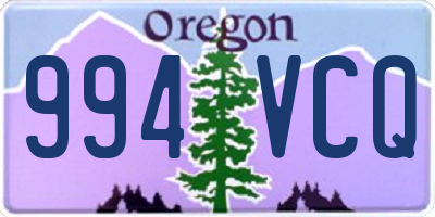 OR license plate 994VCQ