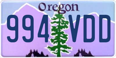 OR license plate 994VDD