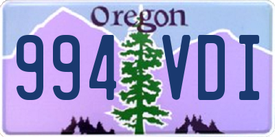 OR license plate 994VDI
