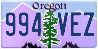 OR license plate 994VEZ