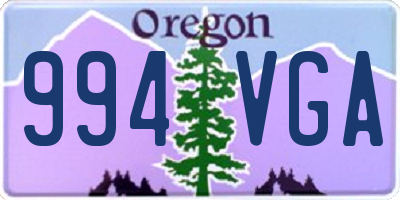 OR license plate 994VGA