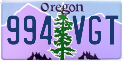 OR license plate 994VGT