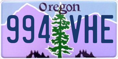 OR license plate 994VHE