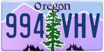 OR license plate 994VHV