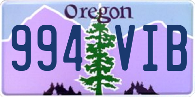 OR license plate 994VIB