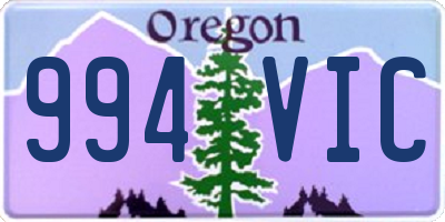 OR license plate 994VIC