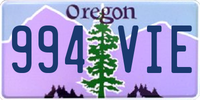 OR license plate 994VIE