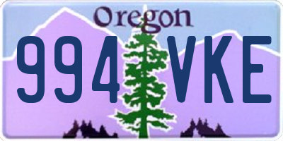 OR license plate 994VKE