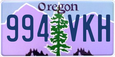 OR license plate 994VKH