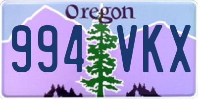 OR license plate 994VKX