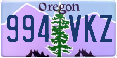OR license plate 994VKZ