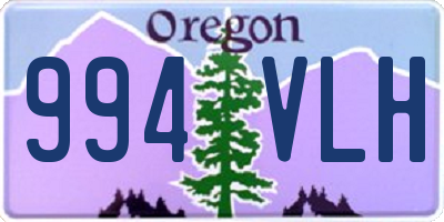 OR license plate 994VLH