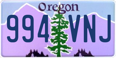 OR license plate 994VNJ