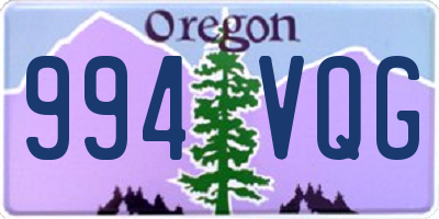 OR license plate 994VQG