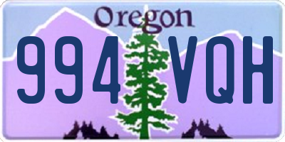 OR license plate 994VQH