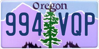 OR license plate 994VQP
