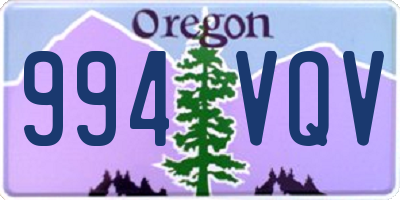 OR license plate 994VQV