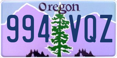 OR license plate 994VQZ