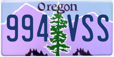 OR license plate 994VSS