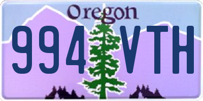 OR license plate 994VTH