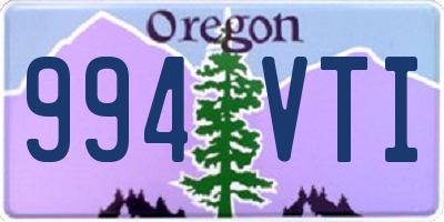 OR license plate 994VTI