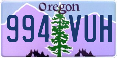 OR license plate 994VUH