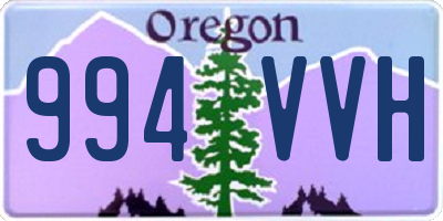 OR license plate 994VVH