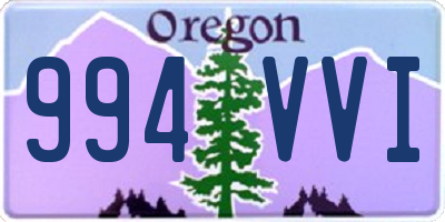 OR license plate 994VVI