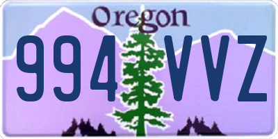 OR license plate 994VVZ