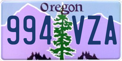 OR license plate 994VZA
