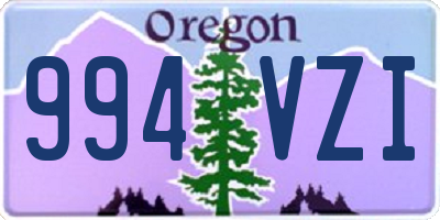 OR license plate 994VZI