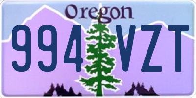 OR license plate 994VZT