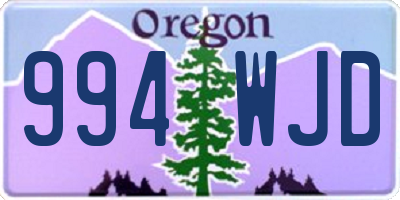 OR license plate 994WJD