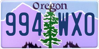 OR license plate 994WXO