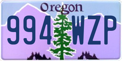 OR license plate 994WZP
