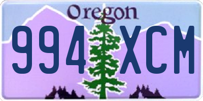 OR license plate 994XCM