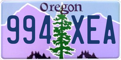 OR license plate 994XEA