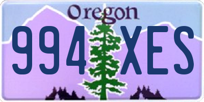 OR license plate 994XES