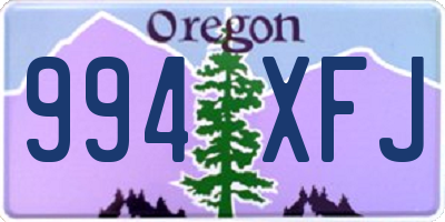 OR license plate 994XFJ