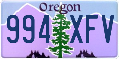 OR license plate 994XFV