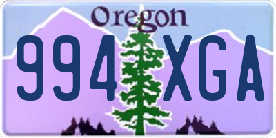 OR license plate 994XGA