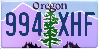 OR license plate 994XHF