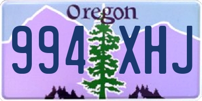 OR license plate 994XHJ