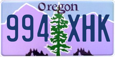 OR license plate 994XHK