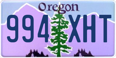 OR license plate 994XHT