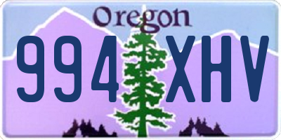 OR license plate 994XHV