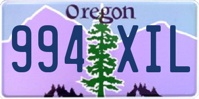 OR license plate 994XIL
