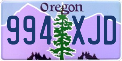 OR license plate 994XJD